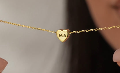 Kişiye Özel Mini Kalp Kolye